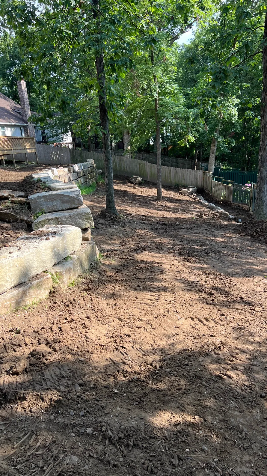 Site Preparation & Limestone Block Installation